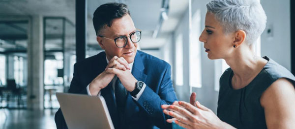 Businessman And Woman