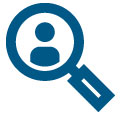 Magnify Glass Person Icon