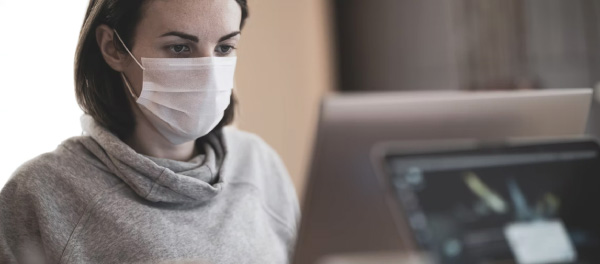 Worker with Mask